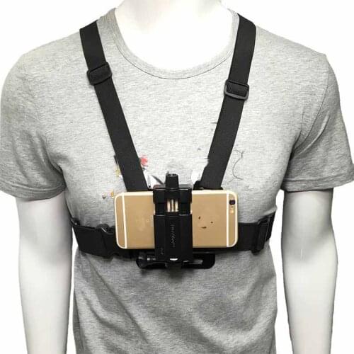 Cell Phone Chest Mount Harness Strap Holder accessory Mobile Phone Clip for Smartphone Double Shoulder Band Holder Parts