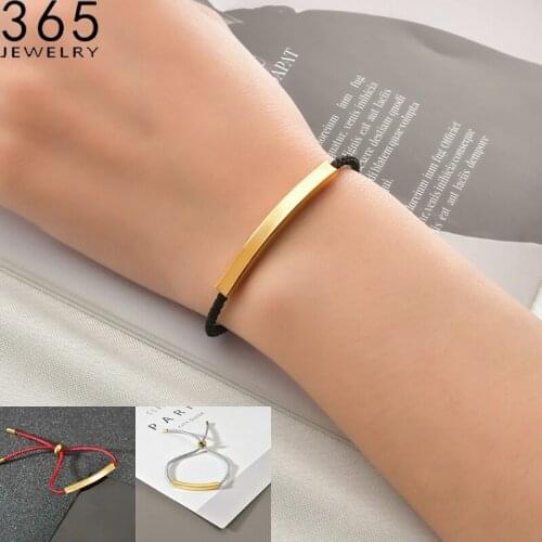 2021 New Customizable Engraving Name The Rope Chain Bracelet Stainless Steel Letters Personalized Gold Bangle for Jewelry Gifts