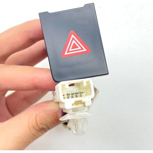 Original used second hand for Toyota Prado Car CD Frame Double Flash Warning Light Switch Emergency Light 4pin Switch