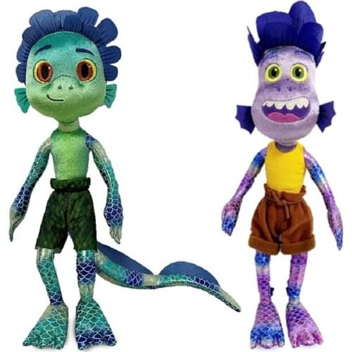 17 Inch Disney Pixar Luca Alberto Sea Monster Plush Toy Cartoon Stuffed Toy Soft Plush Figure Doll Birthday Gift for Children