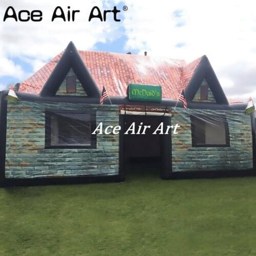 Custom Large inflatable tent pub bar house tent ,inflatable irish bar tent inflatable pub house for party drinking