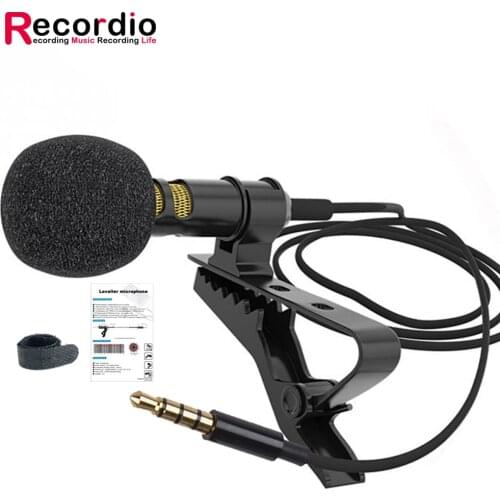 GAM-140 Portable Mini 1.5M Lavalier Microphone Multi-style Lavalier Microphone Set for meeting smartphone PC laptop