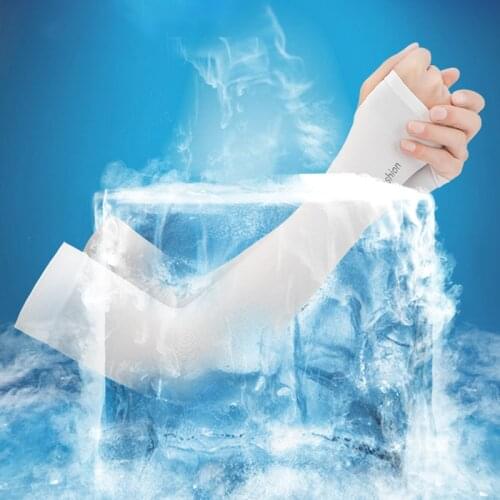 Arm Sleeves Summer Sun UV Protection For Men Women Ice Cool Cycling Running Fishing Climbing Driving Arm Cover Warmers 1 Pair