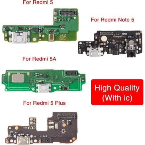 1pcs USB Charging Dock Plug Socket Port Connector For Xiaomi Redmi Note 6A Plus 5A 7 8 Charger Data Flex Cable Replacement Parts