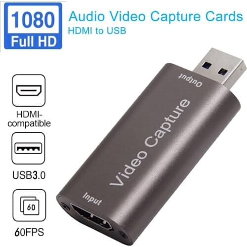 4K Graphics Capture Card To USB 2.0 Video Recorder Box For Live Streaming Video Recording HDMI-compatible Digital Converter