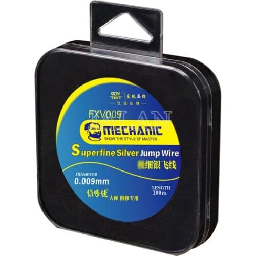 Mechanic FXV009 Fly Line 0.009mm 200M Jump Wire For Motherboard Fingerprint Ip Chip Soldering Repair