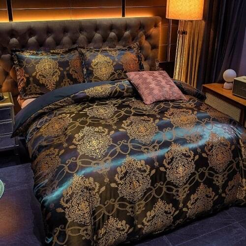 Jacquard Weave Duvet Cover Bed Euro Bedding Set 260x230 Quilts for Double Home Textile Luxury Pillowcases Bedroom Comforter