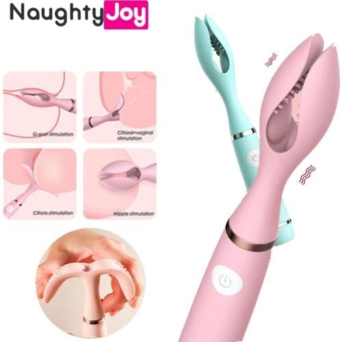 Female Licking Vibrator Clitoris Clip Wave Stimulator Nipple Vaginal Massager Anal Plug Oral Adults Sex Toys for Women Couples