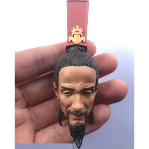 1/6 Scale Old Sima Yi Head Sculpt Three Kingdoms Era Ancient Soldier Head Carving Model Toy Action Figure Accessories