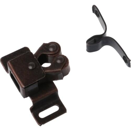 1 PC Bronze Double Roller Catches Cupboard Cabinet Door Latch Hardware Door Clip G32C