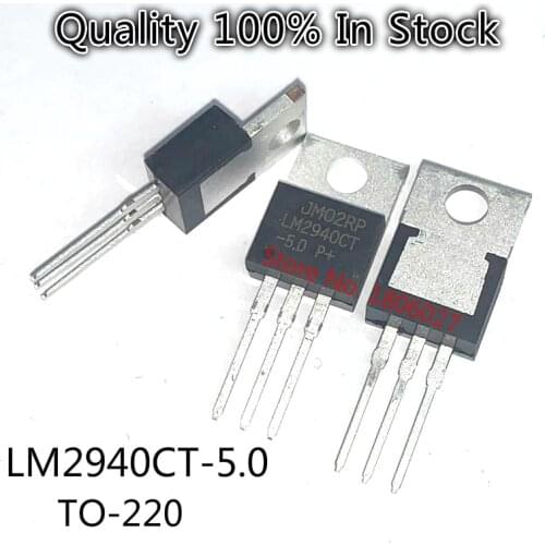 10pcs/lot LM2940CT-5.0 5V LM2940 TO-220 Voltage Regulator-Linear IC