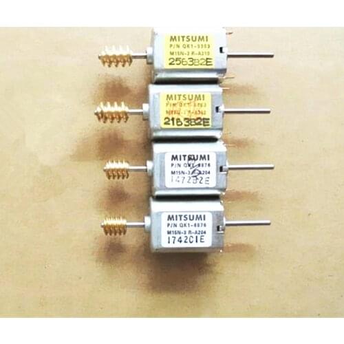 10PCS Mitsumi QK1 Series 12V-24V 030 Micro Dc Motor With Copper Worm And Double Shaft Used For Toy Or DIY