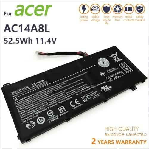 Genuine new AC14A8L Laptop Battery For Acer Aspire VN7-571 VN7-571G VN7-591 VN7-591G VN7-791G MS2391 KT.0030G.001 11.4V 4605mAh