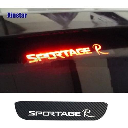 Carbon fiber Sportage R car brake light sticker for KIA Sportage R