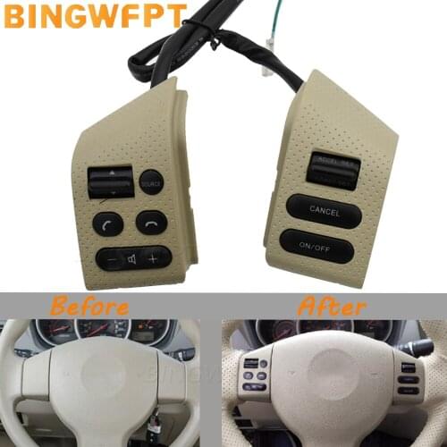 Car Accessories steering wheel control buttons cruise with backlight car multifunction button for Nissan LIVINA TIIDA SYLPHY 06