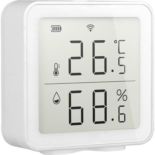 Tuya WIFI Smart Home Wireless Temperature Sensor Home Automation Scene System for Alexa Remote Control Anti-disassembly