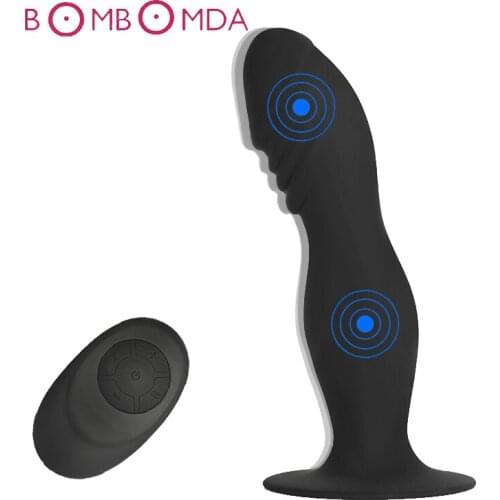 Wireless Remote Dildo Vibrator Anal Plug Prostate Massager Suction Cup Masturbator for Man Remote Dildo Anal Sex Toys for Adults