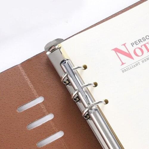 A5/A6 PU Notebook Notepad Loose-leaf Diary Business Journal Planner Organizer M17F