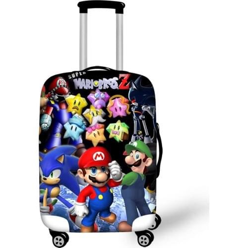 HaoYun Travel Luggage Cover Super-Mario-Print Hot Game Pattern Suitcase Cover Cartoon Elastic Dust-proof & Water-proof Protector