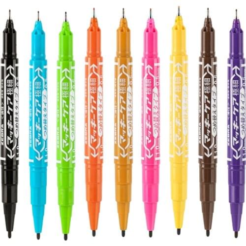 ZEBRA Dual Sided Marker Pen No Smearing Quick Drying Paint Markers for Outlining Marking Drawing Painting Coloring Stationery