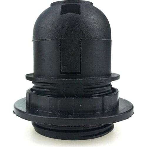 E27 Light Bulb Lamp Holder Base Converter Socket Lampshade Electric Splitter Screw Black White for Home Led Bulb Lighting