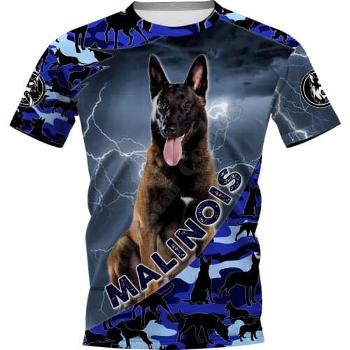 Malinois 3D Printed t shirts women for men Summer Casual Tees Short Sleeve T-shirts Short Sleeve Drop Shipping 06