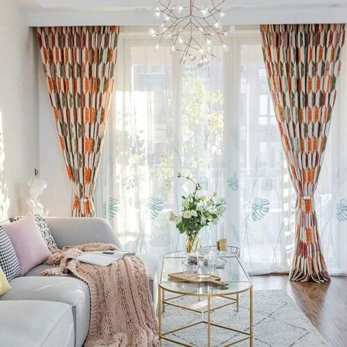 Ready Made Curtains Print Geometry Modern Simplicity Curtains Drapes Curtains For Living Room Kitchen Bedroom