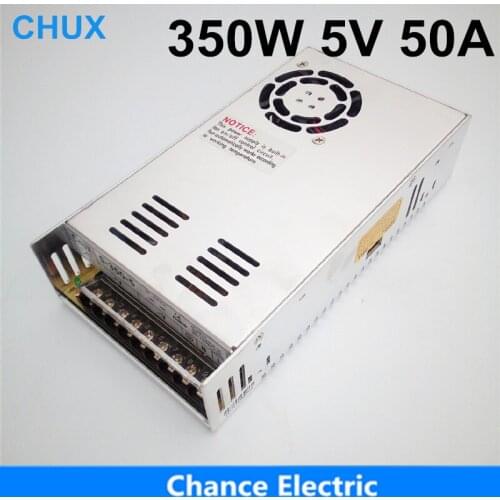 Switching Power Supply 350w 5v Cooling Fan AC to DC 50A 5V Single output LED power supply 350W