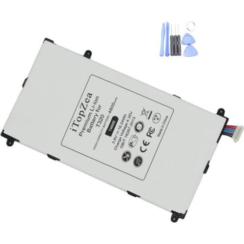 ITopZea T4800E 4800mAh Phone Replacement Battery For Samsung Galaxy Tab Tablet Pro 8.4 inch 8.4" T320 T321 T325 SM-T320 SM-T321