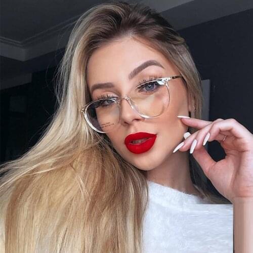 Candy Colors Eye Glasses Women Retro Clear Optical Glasses Frame Spectacle Oculos Transparent Round Glasses Anti-blue Light