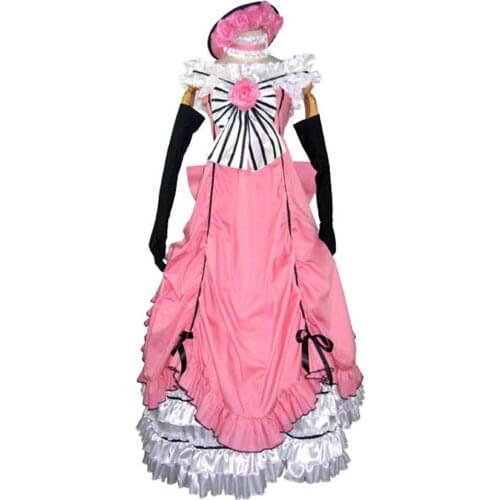 Black Butler Ciel Phantomhive Pink Lolita Dress Cosplay Costume