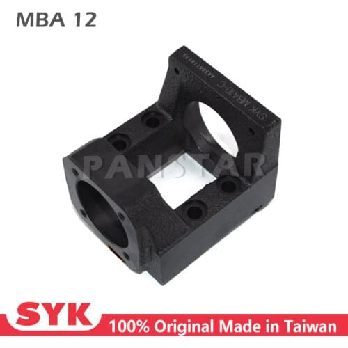 SYK Premium Motor Bracket ball screw motor housing MBA12 for stepper motor NEMA17 NEMA23 NEMA34 set with support unit FK12 BF12
