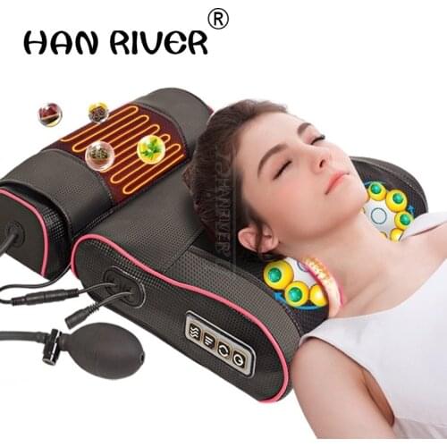 Cervical spine massager shoulder neck and waist massager pad kneading the whole body multi-functional cervical massage pillow