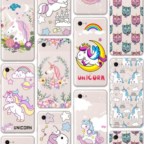 Ciciber Luxury Unicorn Fashion Case for Google Pixel 5 4 3 2 6 XL Soft Silicone Funda for Google Pixel 4a 3a XL Coque Cover Capa