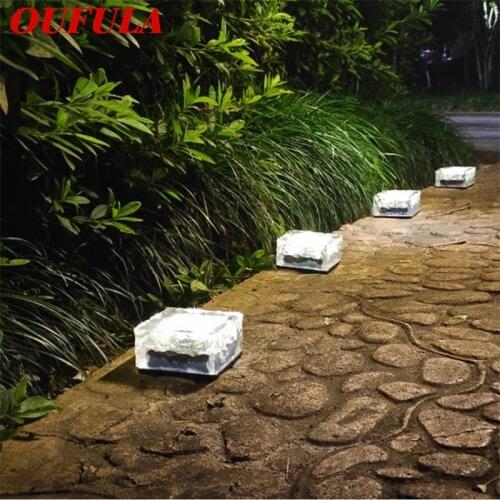 BRIGHT Solar Underground Lights 4LED Ice Brick Lights Home Ice Brick Waterproof Outdoor Decorative Landscape Lights