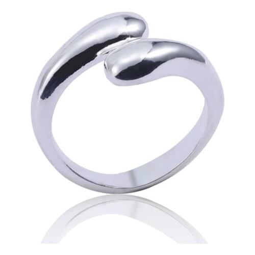 Simple Water Drop Open Metal Alloy Ring Can Be Adjusted For Men And Women 2019 Latest Hip Hop Jewelry Selection Direct Sales