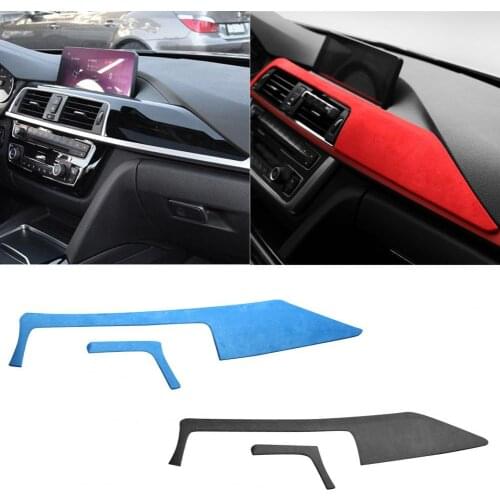 Anti-slip Dust-proof Dashboard Stickers ABS Faux Fur Car Central Control Dashboard Cover Trim Interior Decoration for BMW 3 Seri