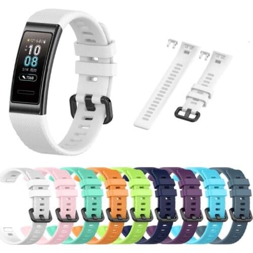 Watch Band For Huawei Band 3 3 Pro/4 Pro Watch Bracelet Strap Silicone Sport Replacement Strap For Huawei Wristband Accessories