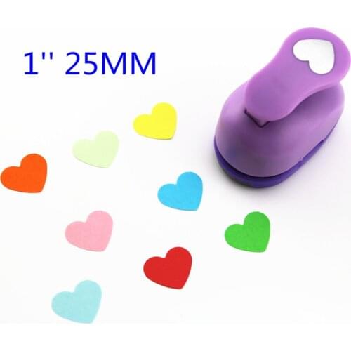Free ship 1'' heart shaped paper cutter scrapbooking punches paper punch eva foam punch child diy craft punch scrapbook S293711