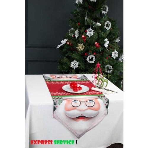 Father Christmas Kitchen Cloth Table Dinner Runner Napkins for Thanksgiving Weddings Cocktail Parties home decor new year gift