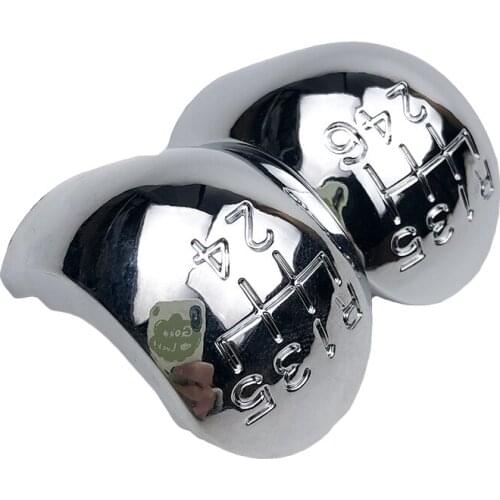 5/6 Speed Gear Shift Knob Lever Stick Pen Chrome Badge Cap For OPEL VECTRA C SIGNUM 2002 2003 2004 2005 Car Styling Accessories