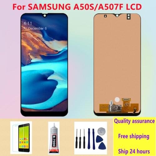For Samsung Galaxy A50S A507 SM-A507FN / DS touch screen scan Assembly with frame