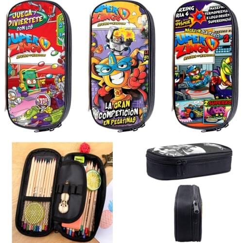 Super Zings Series Pen Bag 3D Anime Storage Beauty Pouch Superzings Cosmetic Make Up Box Pencil Case Multifunction Stationery