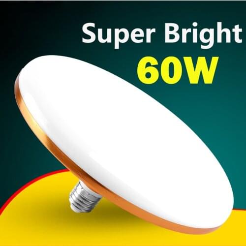 Super Bright E27 Led Bulb 220V 15W 20W 30W 40W 50W 60W UFO Lamp Lampada Ampoule Bombilla for Indoor Home Living Kitchen Lighting