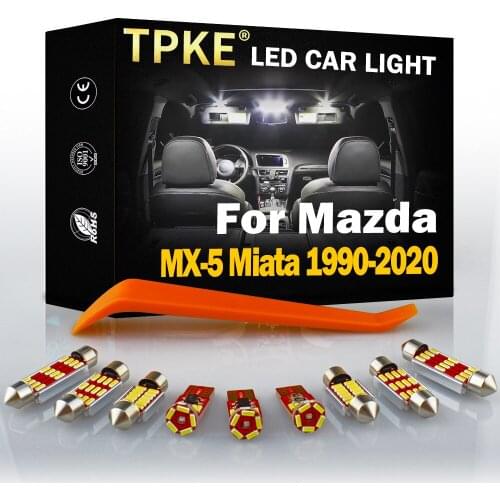 Canbus For Mazda MX-5 Miata 1990-2020 Vehicle LED Interior Dome Trunk License Plate Lights Bulbs Car Lighting