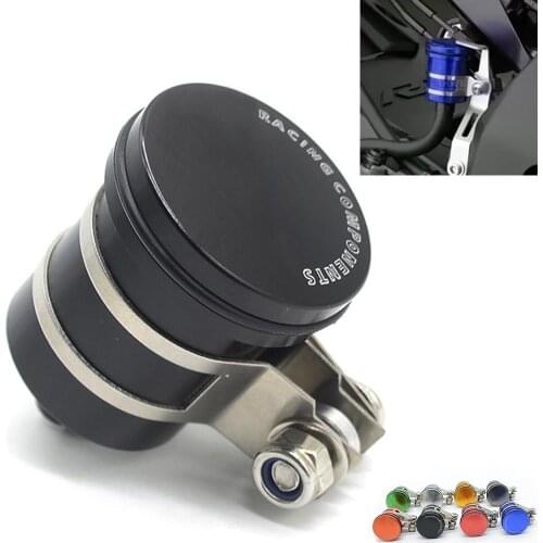 Rear Brake Fluid Tank Reservoir Cup For Suzuki GSXR600 GSX-R 600 GSXR750 1000 Brake Fuel Hose Bracket Tank Oil Fluid Cup Cover