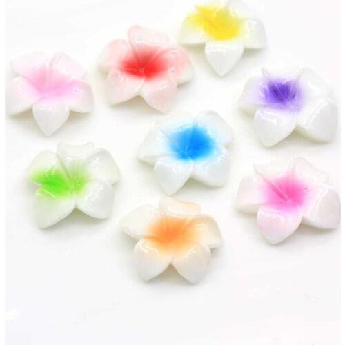 100/50 pcs Cute Resin Flower Decoration Crafts Beads Flatback Cabochon Scrapbooking DIY Embellishments Kawaii Diy Accessories