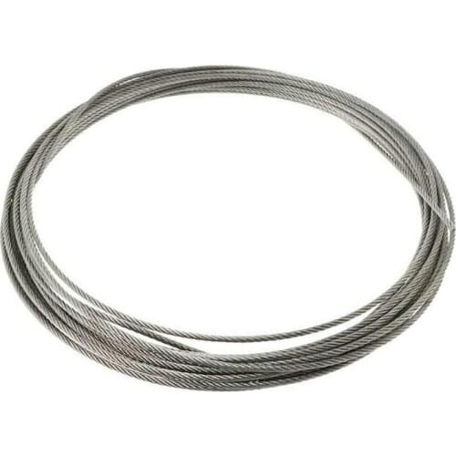 100M/Roll 7X7 Structure AISI 304 0.6 MM Diameter Stainless Steel Wire Rope