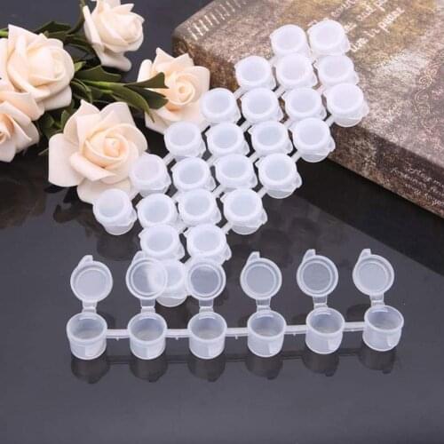 3ml 6-connected Empty Box Paint Container Box Painting Acrylic Paint Sub-packing Box Painting Supplies