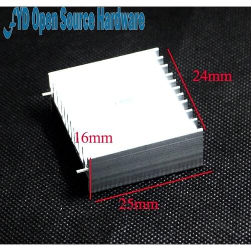 5pcs/lot With pin heat sink 25 * 24 * 16MM (silver) TDA7294 L298 and other IC-specific radiator